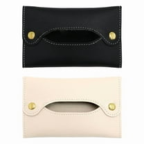 2PCS Premium Leather Tissue Storage Boxes Attractive Home Office Essentials