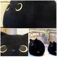 thumbnail image 2 of Muñeca De Gato, Juguete De Peluche De Gato Negro, Almohada, Juguete De Felpa, Rendimiento Sólido, 2 of 8