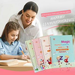 16Pcs Grooved Magic Practice Copybook Set Children's Handwriting