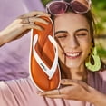 thumbnail image 4 of Yougu Women's Memory Foam Flip Flop Sandals ,Purple, Size US 6-7, 4 of 7