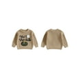 thumbnail image 2 of Loicainy Toddler Baby Boy Girl Fall Sweater 3 6 9 12 18 24 Months 2T 3T Golf Letter Embroidery Long Sleeve Crew Neck Knitwear Pullover Tops, 2 of 9