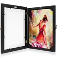 thumbnail image 2 of Kids Art Frame A4 Opening Photo Frames with Fixed Strap Wooden Kids Artwork Display Frame for Crafts Drawing, 2 of 11