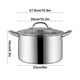 thumbnail image 3 of Aparatos de cocina, Accesorios de cocina, Utensilios de cocina, Utensilios de cocina, Olla de sopa espesa de acero inoxidable, Olla de sopa elevada de doble asa de gran capacidad, Ollas de cocina, Oll, 3 of 6