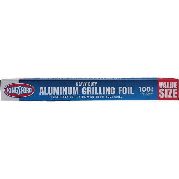 Extra Wide Aluminum Foil, 100 Square Feet | Strong and Heavy Duty Aluminum Foil for Grilling, Baking, Roasting, and Food Storage | Foil