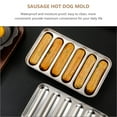 thumbnail image 3 of KAKOWELY Grill Sausage Mold Steamer Hot Dog Mold Stainless Steel Hot Dog Making Mold,7.48"X4.33"X1.38", 3 of 4