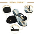 thumbnail image 3 of Unisex Comfort Flip Flops Summer Thong Sandals Non Slip Soles Flip Flop for Beach, Pool, and Daily Wear Minimalist Geometric Shapes M, 3 of 8