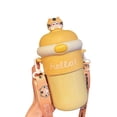 thumbnail image 1 of Portable Cute Straw Bounce Cup Water Bottle Insulation Cup for Children, Q7I7, 1 of 8