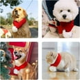 thumbnail image 5 of Dog Christmas Costume Christmas Scarf Large Red Pet Scarf Pet Apparel for Dogs, 5 of 5