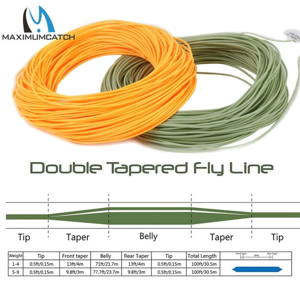 Double Taper Fly Line 2/3/4/5/6/7/8 WT Floating Fly Fishing Line