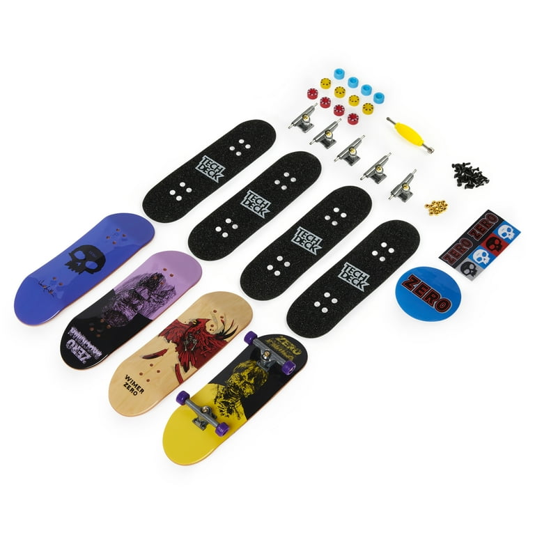Tech Deck Fingerboard 4-Pack - Skate Graphics - Walmart.com