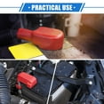 thumbnail image 2 of Unique Bargains 1 Pair Battery Terminal Insulation Covers 18mm 0.71" Car Battery Positive Negative Post Cap Red Black, 2 of 6