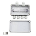thumbnail image 1 of IP66 Waterproof Junction Box 2 in 4 Out Waterproof Electrical Box for Diameter 4-8 mm Wire, 1 of 5