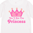 thumbnail image 4 of Inktastic Yes I Am the Princess Crown Girls Long Sleeve Toddler T-Shirt, 4 of 5