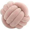 thumbnail image 1 of Decorative Knot Accent Cushion (Velvet Blush, 35 CM), 1 of 1