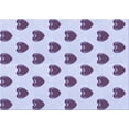 thumbnail image 1 of Ahgly Company Machine Washable Indoor Rectangle Transitional Lavender Blue Area Rugs, 3' x 5', 1 of 7