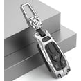 thumbnail image 2 of Zinc Alloy Key Fob Cover,Keychain,Full Protection Car Key Case for Audi A4 A5 A6 A7 Q5 R8 S4 S5 S6 S8 SQ5 SQ7 TT RS4 Smart Remote Keyless Keyshell Accessories, 2 of 5