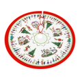 thumbnail image 1 of Mini Grinch Ornaments Grinch Ornaments Grinch Christmas Decorations Christmas Tree Skirt, Red & Green Merry Christmas Tree Skirt Collar, Soft Xmas Holiday Decoration, 1 of 2