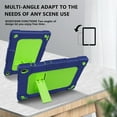 thumbnail image 5 of FIEWESEY Kids Case for Coopers Tablet CP10 Tablet,Heavy Duty Shoulder Strap & Kickstand Shockproof Kids Friendly Rugged Case for Coopers Tablet CP10 / YQSAVIOR 10 inch Tablet (Navy/Green), 5 of 6