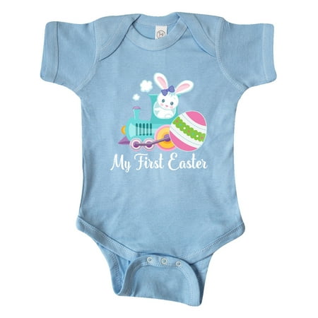 

Inktastic My First Easter Egg Train Gift Baby Boy or Baby Girl Bodysuit