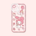 thumbnail image 1 of Funda blanda Kuromi My Melody Cinnamoroll para iPhone 14 Pro Max 13 12 Mini 11 XR XS X 8 7 6 6S Plus SE 2020, funda de silicona mate xuanjing  unisex, 1 of 2