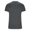thumbnail image 4 of MORESEC Women Slim Fit T-Shirts Short Sleeve Basic Tees Round Neck Casual Tops Solid Color Summer Everyday Shirts Fashion Apparel, Dark Gray M, 4 of 7