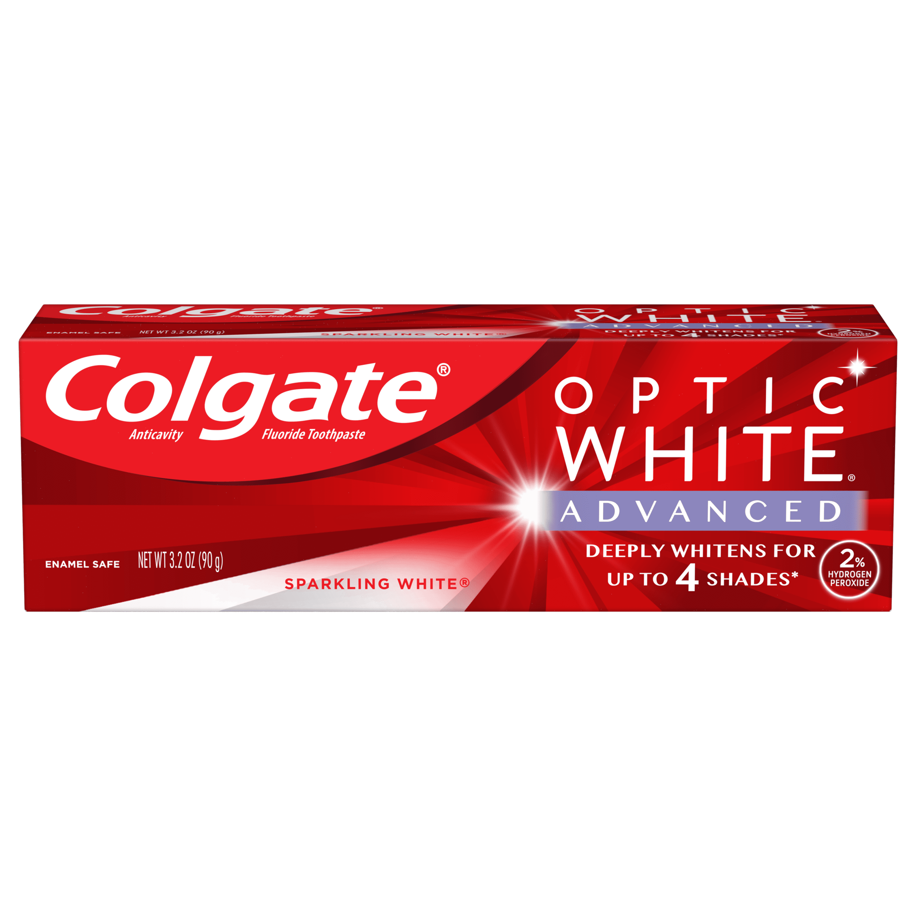 Colgate Optic White Advanced Teeth Whitening Toothpaste, Sparkling