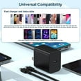 thumbnail image 4 of Super Fast Charger Type C, 2Pack 45W USB C Fast Charging Block Wall Charger with 2*10FT Android Phone Charger Cable Compatible with Samsung Galaxy S26/S26 Ultra/S25/S24/S23 Ultra/S23+/S22/S21/S20, 4 of 10