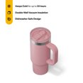 thumbnail image 2 of RTIC 16 oz Ceramic Lined Road Trip Tumbler, Leak-Proof Covered Straw Lid, 2 Pack, Dusty Rose, 2 of 7