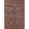 thumbnail image 1 of Ahgly Company Machine Washable Indoor Rectangle Industrial Modern Rosy Pink Area Rugs, 8' x 12', 1 of 7