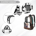 thumbnail image 6 of Xoenoiee Aztec Highland Cattle Print 17" Kids Backpack Lightweight Clear Backpack PVC Schoolbag for Boys, Large Capacity Bookbag Transparent Travel Daypack with Adjustable Straps for Middle School, 6 of 7