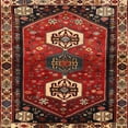 thumbnail image 1 of Ahgly Company Machine Washable Indoor Square Traditional Tomato Red Area Rugs, 9' Square, 1 of 7