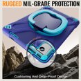 thumbnail image 4 of For Lenovo Tab M11/K11 LTE TB-330FU 11 inch Case, 360 Rotatable Handle Stand, Shoulder Strap, Drop-Proof Design, NavyBlue Blue, 4 of 7