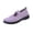 Light Purple, variant on Women's Comfort Knit Mary Jane Flats, Wide Width, Wide Toe Box, Adjustable Strap, Casual Dress Shoes for All-Day Wear Black