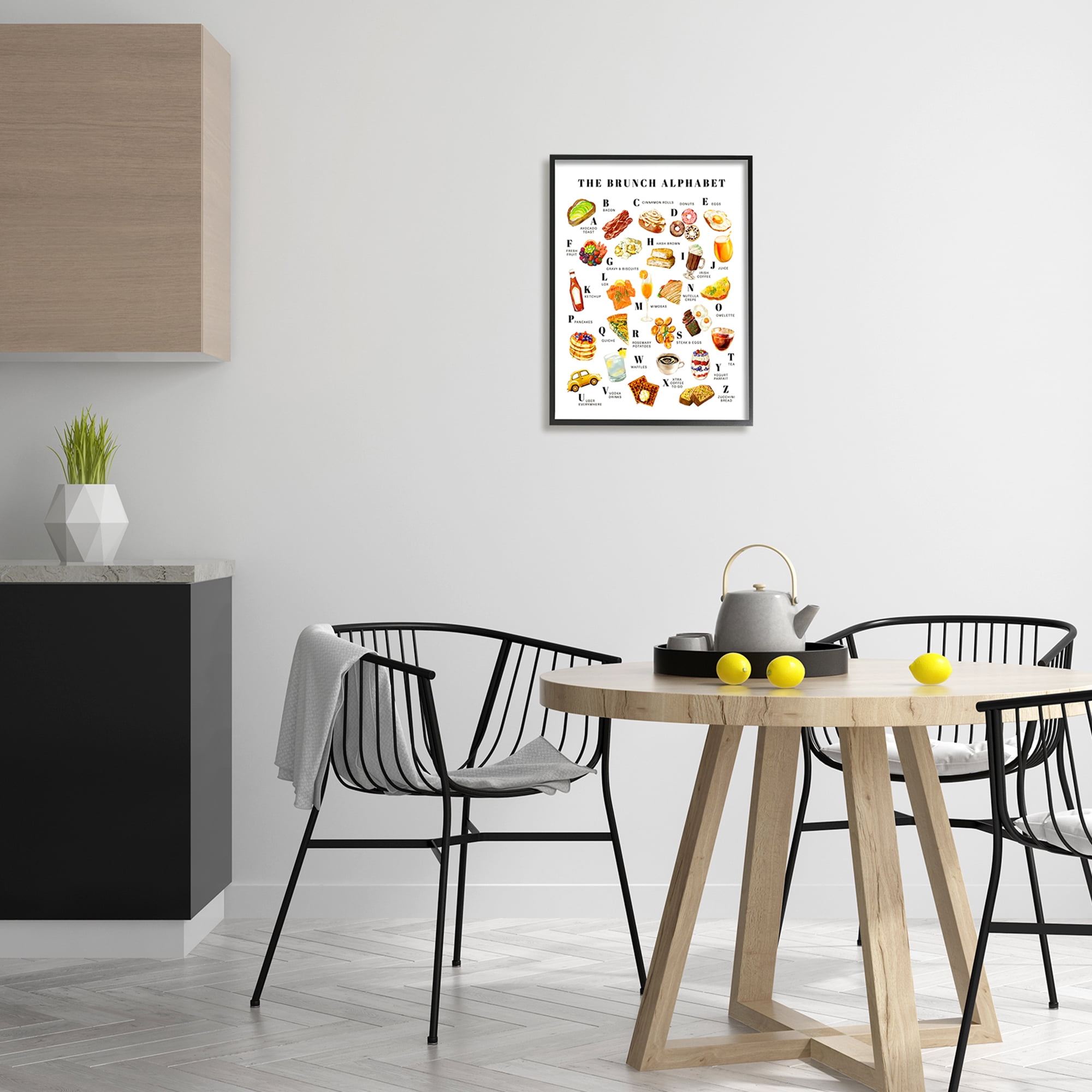 Stupell Industries The Brunch Alphabet Food Treats ABC Illustrations,16 x 20, Design by Ziwei Li