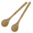 thumbnail image 1 of Japanbargain 3786, Long Bamboo Cooking Spoon Spatula Utensil For Non Stick Cookware Wok Kitchen Tool, 12 Inch (2 Pack), 1 of 3
