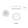 thumbnail image 2 of Uxcell 6 Packs Round Bubble Level 32x12mm Mini Circular Bullseye Spirit Levels for Camera Tripod Telescope, White, 2 of 6