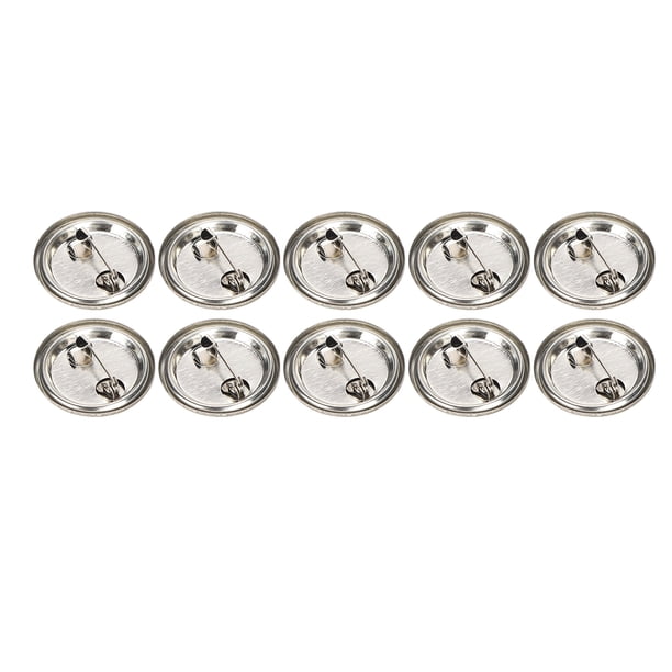 100 piezas de botón de pin en blanco, insignia de seguridad redonda, emblema, medalla, piezas, suministros para regalos artesanales, recuerdos, 25 mm/1,0 pulgadas