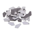 thumbnail image 4 of 50pcs espejo trapezoidal Coser en de imitación piedra acrílica de espalda plana para decoración Sunnimix Blanco, 4 of 7