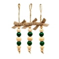 thumbnail image 2 of Hwkond Christmas Indoor Decorations Christmas Tree Pendants Wooden Beads String Hangings Christmas Decorations Christmas,Green, 2 of 3