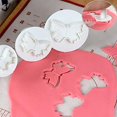 thumbnail image 3 of Juego de 57 cortadores de fondant para decoración de tartas, juego de accesorios para sellos. Afortunado Sencillez, 3 of 5