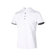 thumbnail image 4 of ZAXARRA Hauts pour Hommes Col en V Manches Courtes Polo à Enfiler avec Boutons, 4 of 10