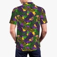 thumbnail image 3 of Balery Mardi Gras7 Printed Men’s Short Sleeve Polo Shirt, Midweight Men's Shirt,Golf Polo shirts -Small, 3 of 8