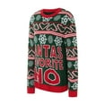 thumbnail image 6 of Nituyy Women's Christmas Knit Sweater Long Sleeve Crewneck Letter/Christmas Tree Print Pullover Knitwear, 6 of 9