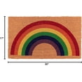thumbnail image 3 of KAF Home Rainbow Coir Doormat, 17 x 30 in, Heavy-Duty Door Mat with Non-Slip Backing, 3 of 4