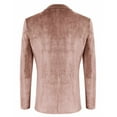 thumbnail image 7 of COOFANDY Men's Velvet Tuxedo Jacket - One Button Notched Lapel Velour Suit Jacket for Prom Wedding, 7 of 7