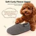 thumbnail image 4 of HomeTop Women's Cozy Memory Foam Loafer Slippers Indoor Outdoor, 4 of 9