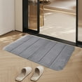thumbnail image 6 of Thick Bathroom Rugs Mat,Bath Mats for Bathroom Floor Non Slip Non Skid Washable,Bathroom Memory Foam Absorbent Floor Mat Bathroom Toilet Doorway Quick Dry Foot Mat Entry Door Mat Non-slip Mat, 6 of 7