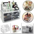 thumbnail image 2 of SalonMore Clear Jewelry Cosmetic Organizer 4 Drawer Drawer Makeup Case Storage Holder Box, 2 of 6