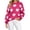 Hot Pink, variant on Women's Fuzzy Sweater Crewneck Long Sleeve Love Heart Print Pullover Casual Loose Knit Winter Warm Soft Jumper Cozy Lounge Top for Home Daily Wear