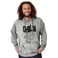 thumbnail image 3 of Sloth Chillin Animal Lovers Funny Hoodie Sweatshirt Women Men Brisco Brands S, 3 of 6